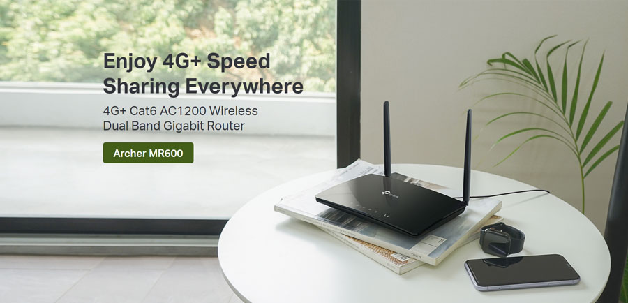 4G+ Archer MR600 Wireless Dual Band Gigabit Router Cat6 AC1200