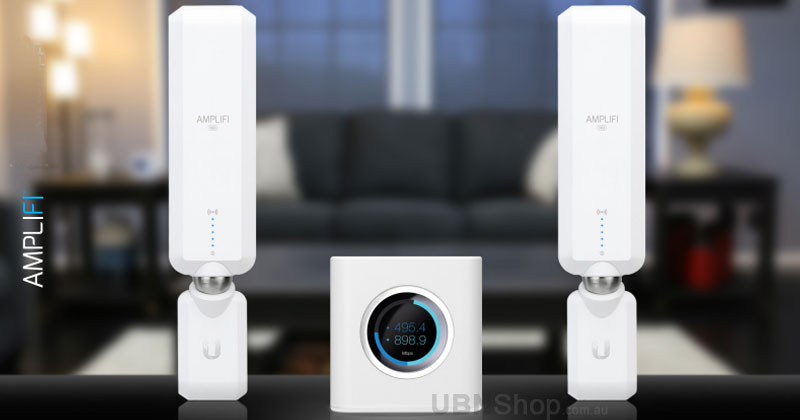 The Router features an intuitive touchscreen display and the MeshPoints display wireless signal performance.