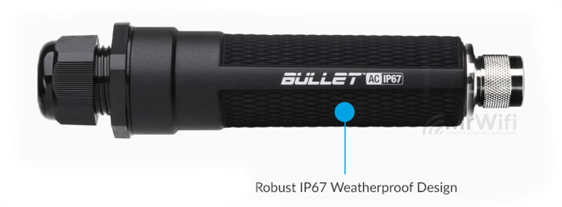 Ubiquiti Bullet AC IP67, Weatherproof airMAX Dual Band Radio.