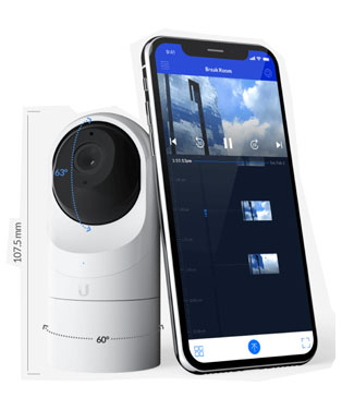 UniFi Video Camera G3 Flex Size Comparison