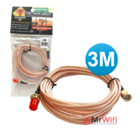 RP SMA Extension Cable RG-316 Low Loss, Male to Female 3M
