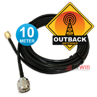 Cable Antenna N-Type Male to SMA Male Straight Low Loss 10M
