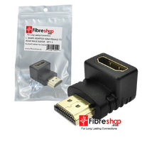 L Shape HDMI Female to HDMI Male 3D 4K Adapter Elbow 90 Degree