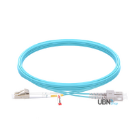 Fibre Optic Patch Lead LC UPC to SC UPC Duplex OM3 Multimode LSZH