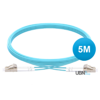 LC-LC UPC Duplex OM3 Multimode Fibre Patch Lead 2.0mm PVC (OFNR) 5M