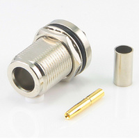 N Type Female Connector Crimp W/Proof RG58