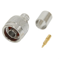 N Type Male Connector Crimp W/Proof RG58