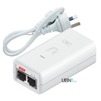 POE Injector, 24VDC, 12W, Gigabit White Ubiquiti