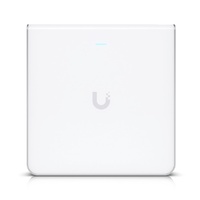 UniFi Wi-Fi 6 Enterprise Sleek, Wall-mounted WiFi 6E Access Point, Integrated Four-port Switch