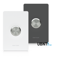 Ubiquiti Access Button, Push-to-exit Button Designed For UniFi Access Hubs, Contacting Rate 30V DC, 2A, Indoor Only