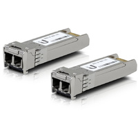 Ubiquiti 10G SFP+ Multi Mode 850nm 300m Fiber Optic Module (2 Pack)