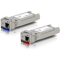 Ubiquiti 10G SFP+ Single-Mode 10km BiDi Fiber Optic Module (Pair)