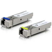 Ubiquiti 1G SFP Single Mode 3km BiDi Fiber Optic Module (Pair)