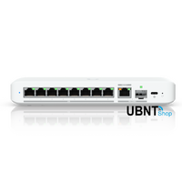 Ubiquiti Flex 2.5G, Flexible, 8-port 2.5 GbE Switch,10 GbE RJ45/SFP+ Combination Uplink Port, Powered With USB-C /PoE+ adapter