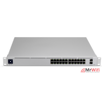 UniFi 24 Port Gigabit Switch Gen2, 802.3bt PoE, Layer3 Features and SFP+