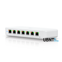 Ubiquiti Switch Ultra 210W, Compact 8-port Layer 2 GbE PoE Switch Versatile Mounting Option,7 GbE PoE+ Output&amp; 1 GbE port, Includes PSU