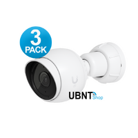 Ubiquiti UniFi Protect Camera G5-Bullet 3-Pack, Next-gen Indoor/Outdoor 2K HD PoE Camera, Polycarbonate Housing.