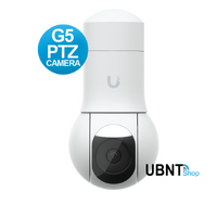 Ubiquiti UniFi Protect G5 PTZ Camera, White, Compact, Weatherproof 2K HD, IP66, Remote Pan-tilt-zoom Control, Automatic Person Tracking