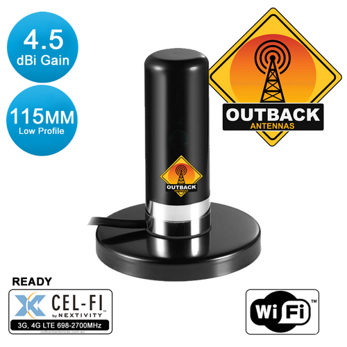 4G LTE Antenna Magnetic Base Omni Directional Antenna 698-2700MHz NMO. The "FAT BOY" Online Australia