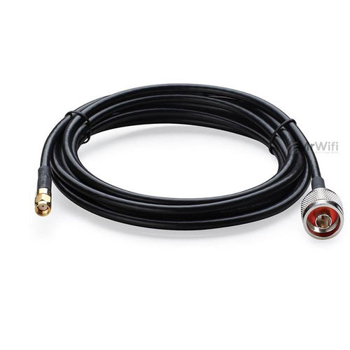 CABLE PT240 LSHF, N-TYPE MALE to SMA MALE 6 METER