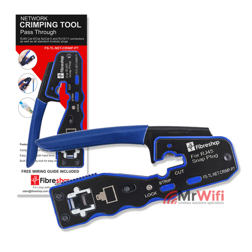 Crimp Tool  Network Pass Through RJ45 CAT5, CAT5e, CAT6, RJ11/12