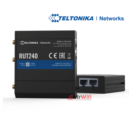 Instant LTE Failover | Compact and Powerful Industrial 4G LTE Router/Firewall RUT240 LTE by Teltonika