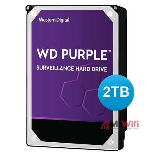 Western Digital WD Purple 2TB 3.5" Surveillance HDD 5400RPM 64MB